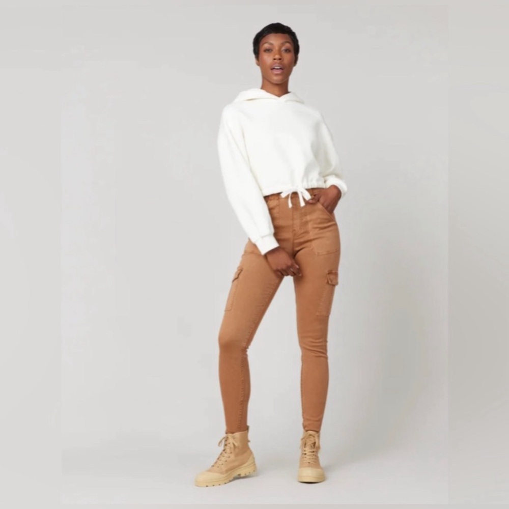 NWT Spanx stretch twill ankle cargo pants size Large